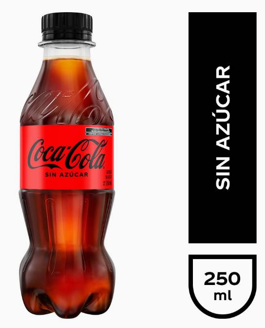 coca cola sin azucar 250ml